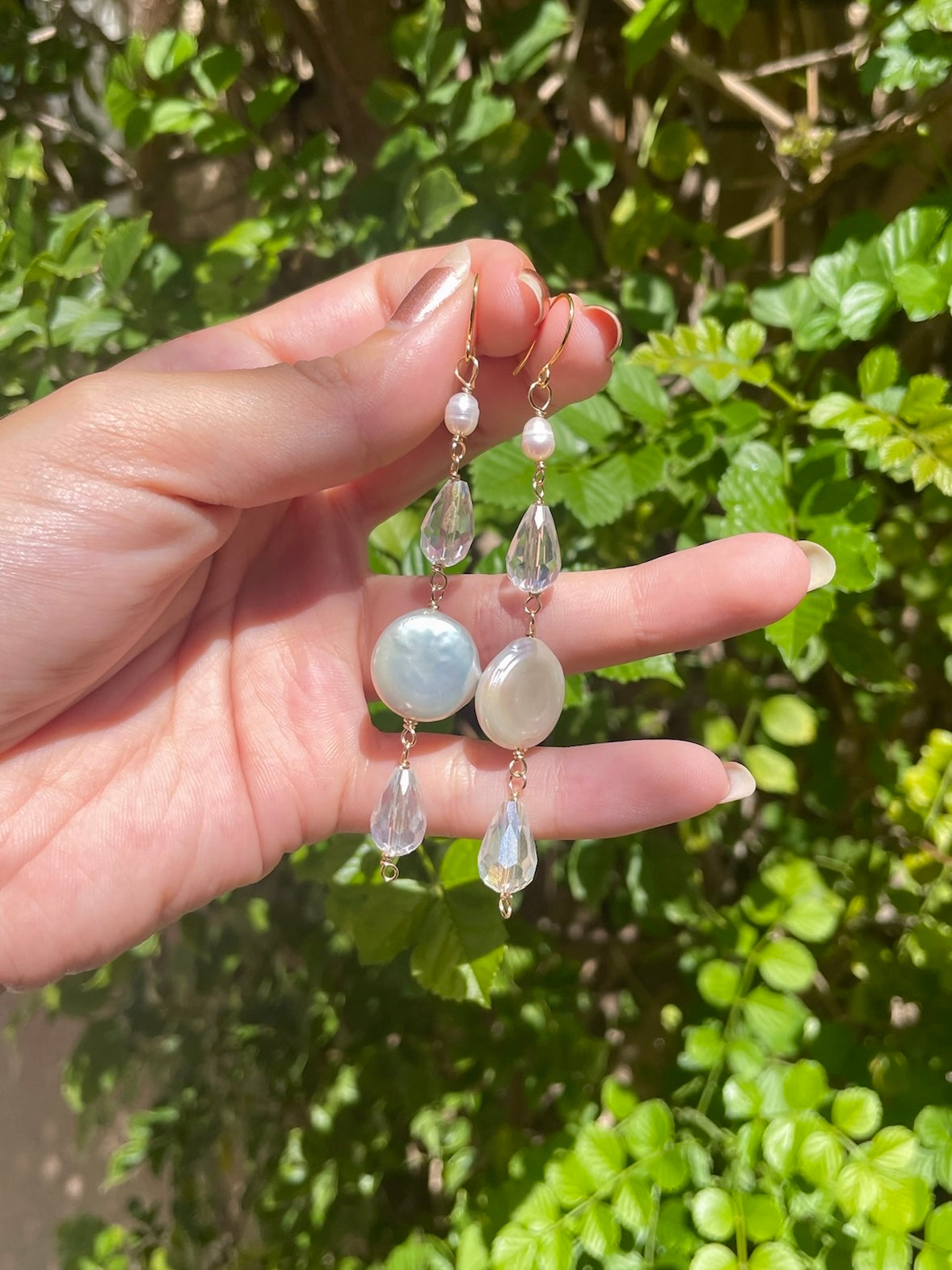 Crystal Pearl Earrings