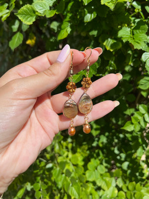 Floral Autumn Earrings