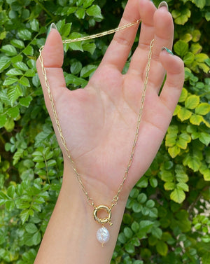 Sailor Clasp Paperclip Necklace