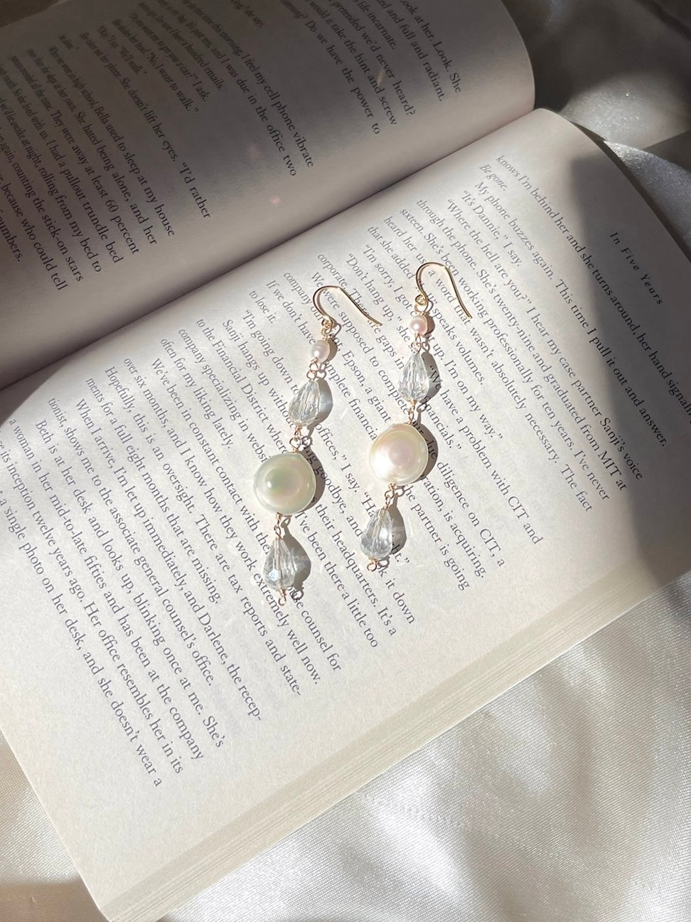 Crystal Pearl Earrings