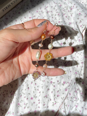 Sunset Pearl Earrings