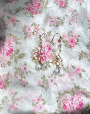 Floral Ballet Pink Earrings